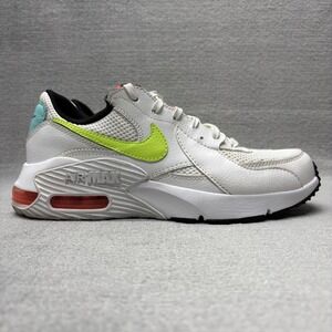 Nike Air Max Shoes Womens Size 7.5 White Volt‎ Green CW5606-100 Running Sneakers